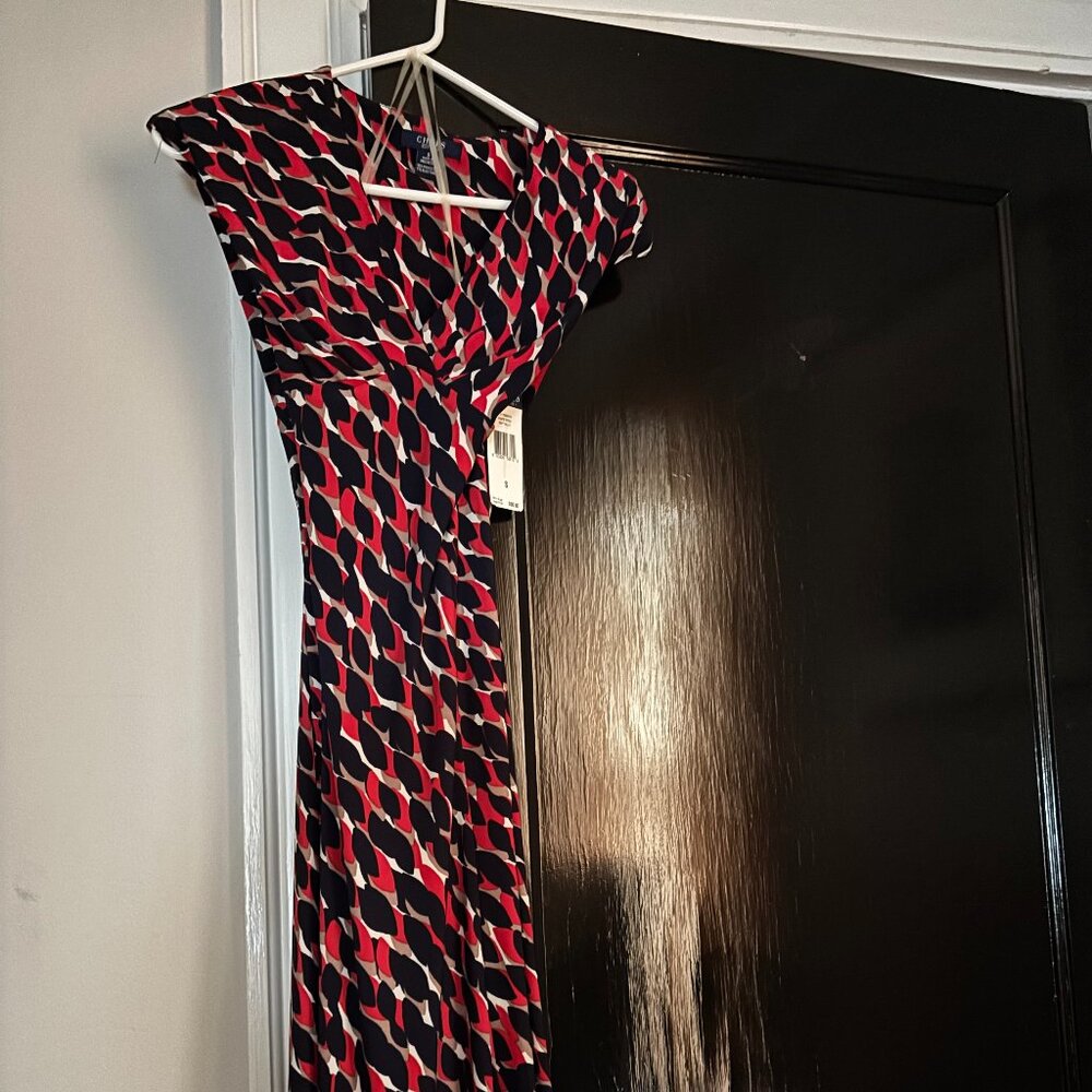 CHAPS (by Ralph Lauren) V-Neck Midi length dress